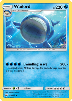 Celestial Storm 040/168 Wailord (Reverse Holo)