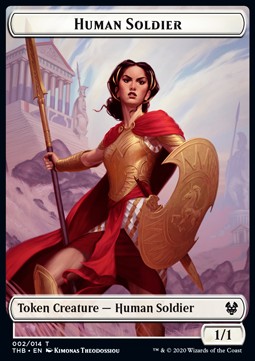 Human Soldier 002/014 Theros Beyond Death Token