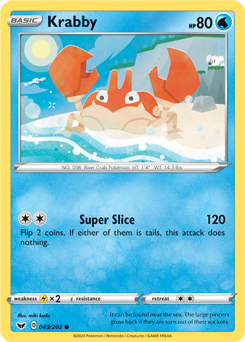 Sword & Shield 043/202 Krabby
