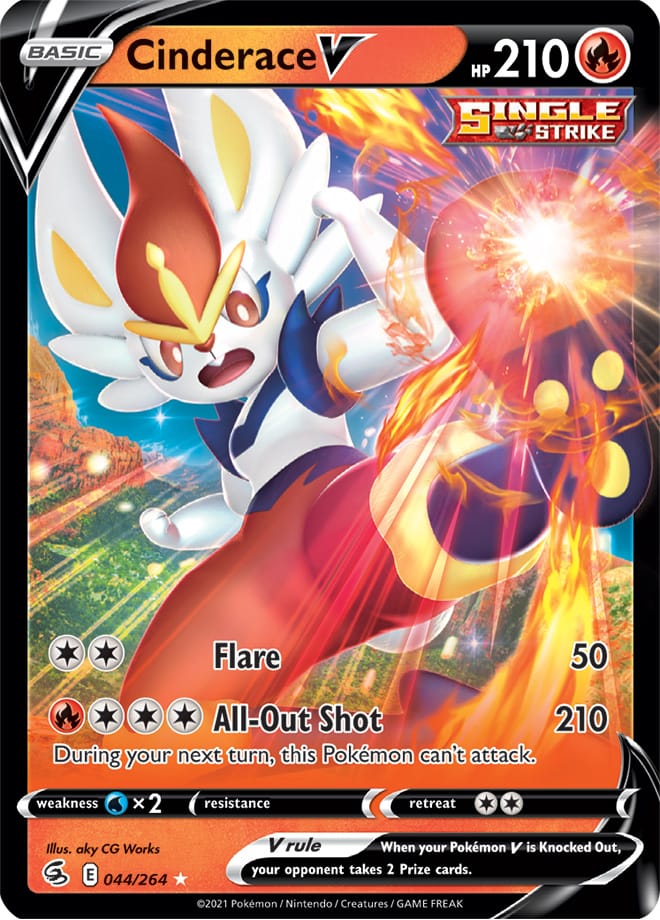 Fusion Strike 044/264 Cinderace V (Half Art)