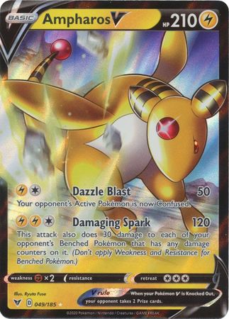 Vivid Voltage 049/185 Ampharos V (Half Art)
