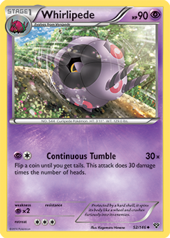 XY Base Set 052/146 Whirlipede