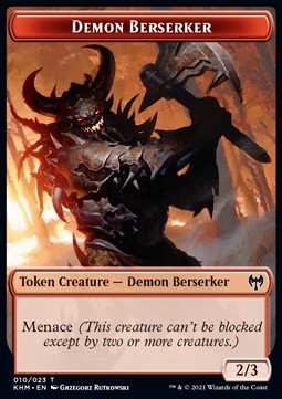 Demon Berserker 010/023 Kaldheim Token