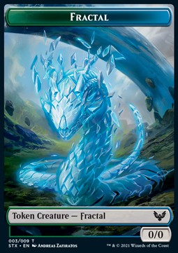 Fractal 003/009 Strixhaven School of Mages Token