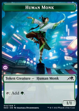 Human Monk 010/019 Kamigawa Neon Dynasty Token