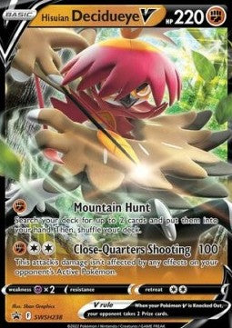 Sword & Shield Promo SWSH238 Hisuian Decidueye V (Half Art)