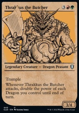 Battle for Baldur's Gate 440 Thrakkus the Butcher (Rulebook) (Foil)