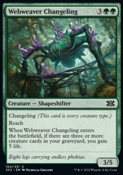 Double Masters 2022 164/331 Webweaver Changeling
