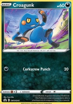 Sword & Shield Promo SWSH245 Croagunk (Cosmos Holo)