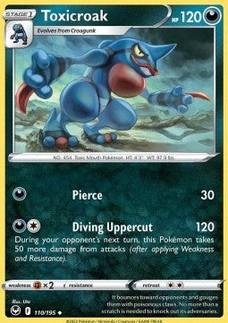 Silver Tempest 110/195 Toxicroak (Reverse Holo)