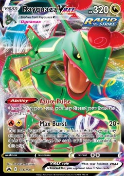 Crown Zenith 101/159 Rayquaza VMax (Half Art)