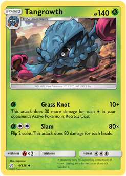 Cosmic Eclipse 006/236 Tangrowth (Reverse Holo)