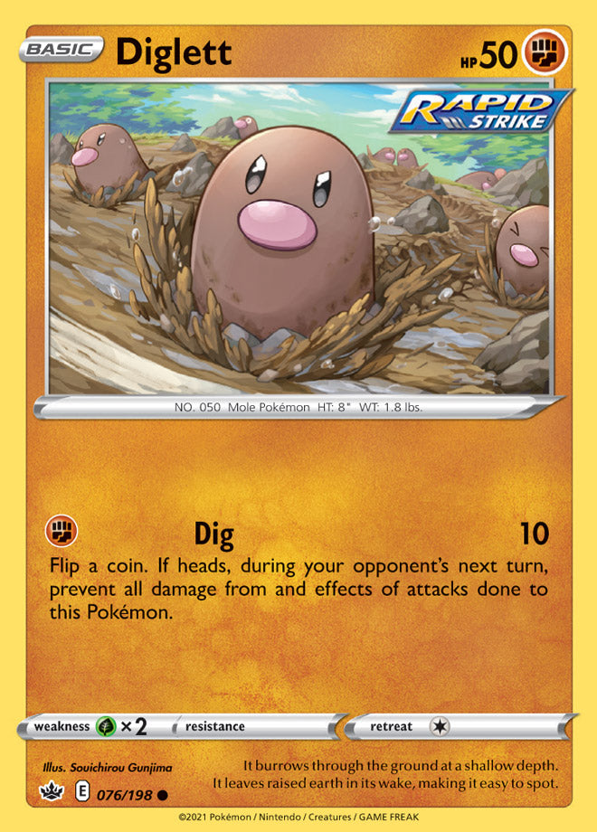 Chilling Reign 076/198 Diglett
