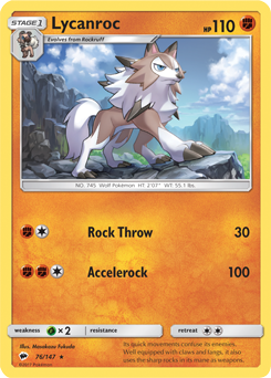 Burning Shadows 076/147 Lycanroc