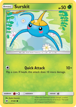 Sun & Moon 007/149 Surskit