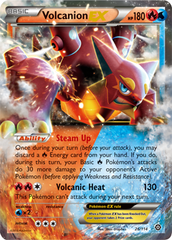 Steam Siege 026/114 Volcanion EX (Half Art)