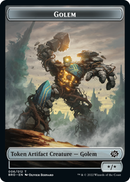 Golem 006/012 The Brothers' War Token