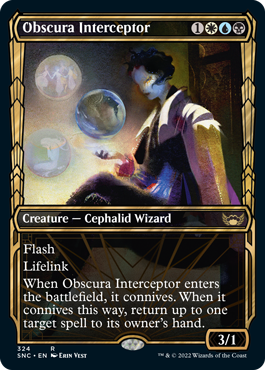 Streets of New Capenna 324 Obscura Interceptor (Golden Age Frame)