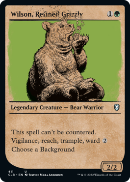 Battle for Baldur's Gate 411 Wilson, Refined Grizzly (Rulebook)