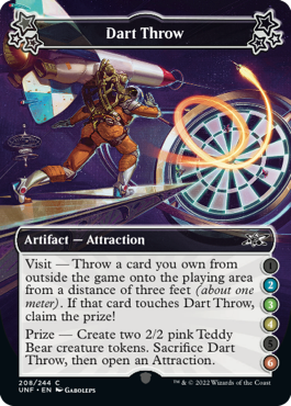 Unfinity 208/244 Dart Throw (a) (foil)