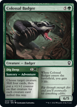 Battle for Baldur's Gate 223/361 Colossal Badger (Foil)