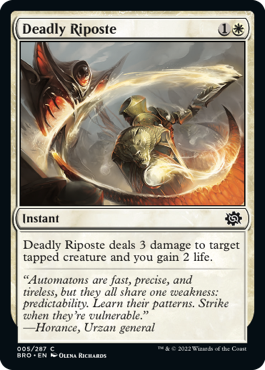 The Brothers' War 005/287 Deadly Riposte (Foil)