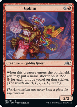 Unfinity 107/244 ________ Goblin
