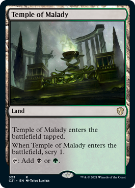 Commander 2021 323 Temple of Malady