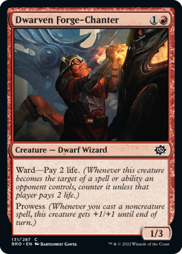 The Brothers' War 131/287 Dwarven Forge-Chanter (Foil)