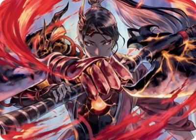 Kamigawa Neon Dynasty Art Series 72/81 Risona, Asari Commander - Kato Ayaka