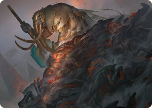 Phyrexia All Will be One Art Series 01/81 Against All Odds - Rudy Siswanto