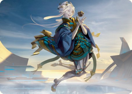 Kamigawa Neon Dynasty Art Series 06/81 Moonfolk Puzzlemaker - Miguel Mercado