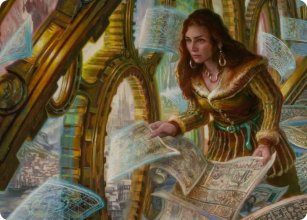 Innistrad Crimson Vow Art Series 51/81 Cartographer's Survey - Donato Giancola