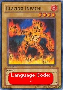 Blazing Inpachi (IOC-EN061)