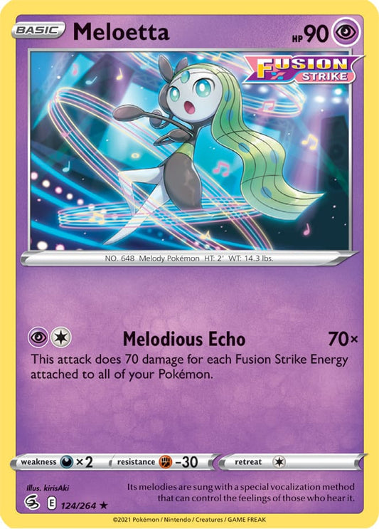 Fusion Strike 124/264 Meloetta (Reverse Holo)