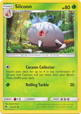 Lost Thunder 025/214 Silcoon (Reverse Holo)