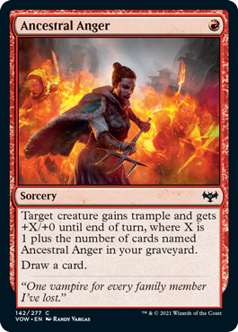 Innistrad: Crimson Vow 142/277 Ancestral Anger (Foil)