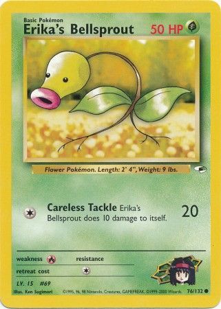 Gym Heroes 076/132 Erika's Bellsprout (AS)