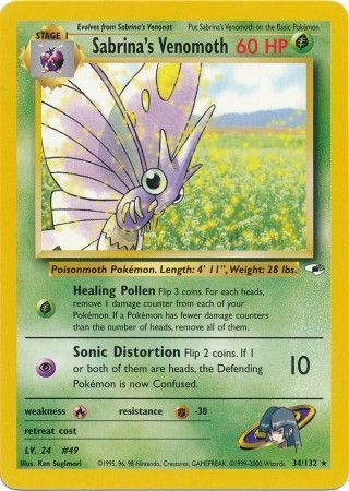 Gym Heroes 034/132 Sabrina's Venomoth
