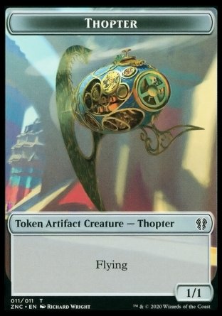 Faerie Rogue 003/011 Thopter 011/011 Zendikar Rising Token