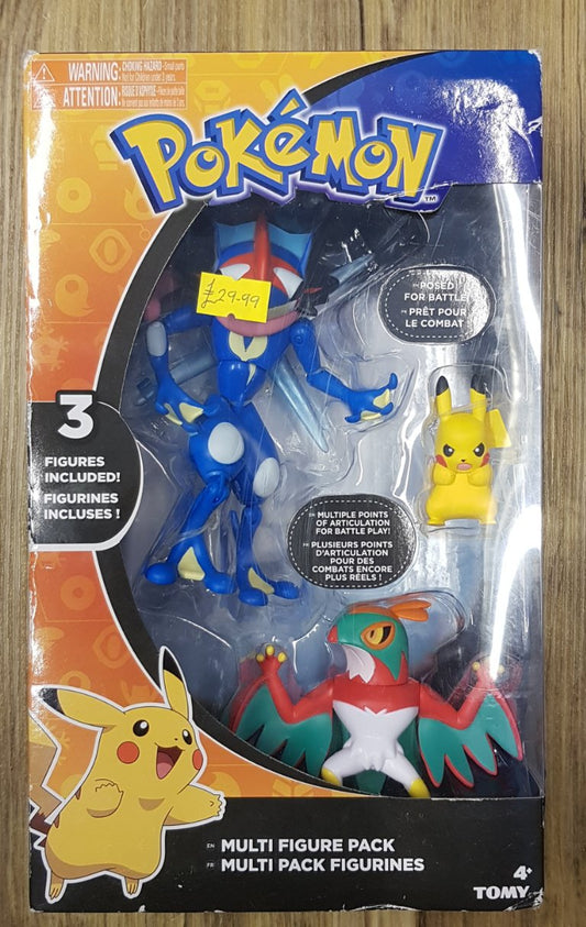 Ash-Greninja, Hawlucha & Pikachu Figure Set (JB)