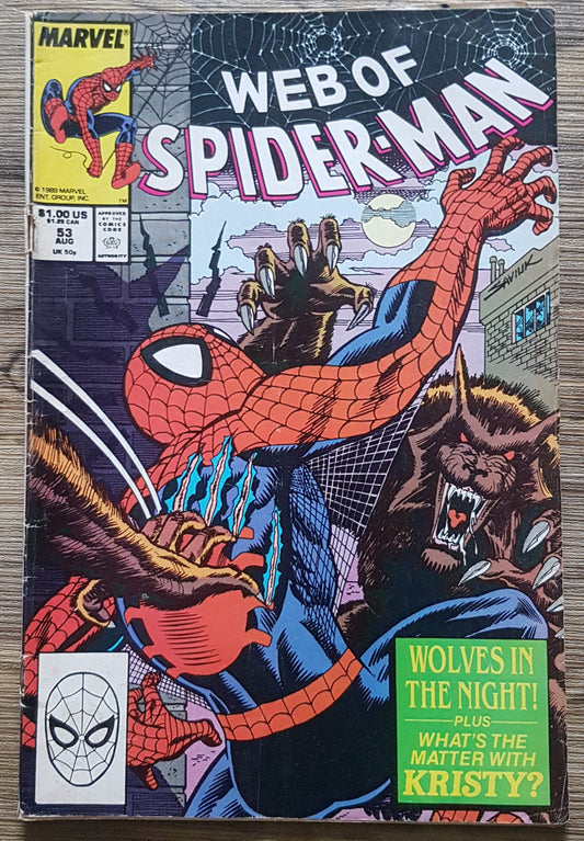 Web of Spider-man #53 Marvel Comics (1985)