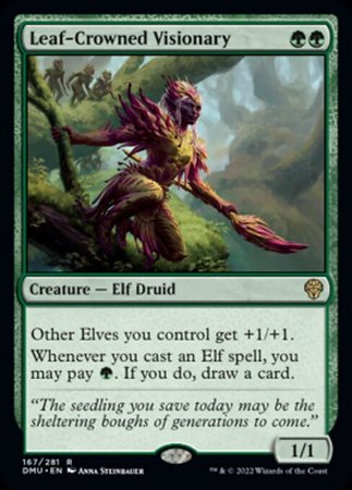 Dominaria United 167/281 Leaf-Crowned Visionary (Foil)