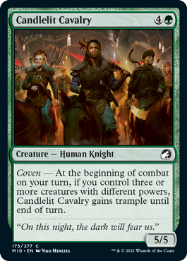 Innistrad: Midnight Hunt 175/277 Candlelit Cavalry (Foil)