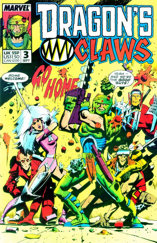 Dragon's Claws #3 Marvel Comics (1988)