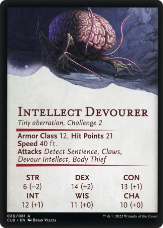 Battle for Baldur's Gate Art Series 20/81 Intellect Devourer