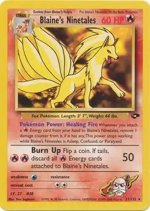 Gym Challenge 021/132 Blaine's Ninetales