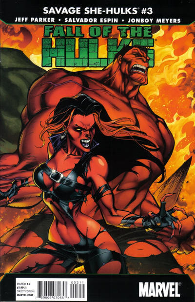 Fall of the Hulks Savage She-Hulks #3 Marvel Comics (2010)