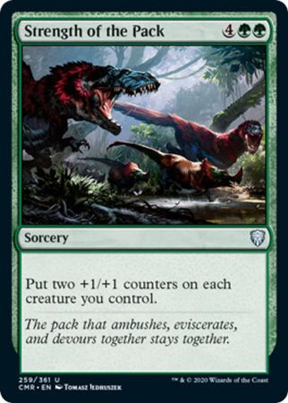 Commander Legends 259/361 Strength of the Pack (Foil)