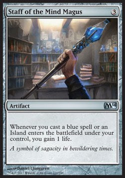 Magic 2014 221/249 Staff of the Mind Magus